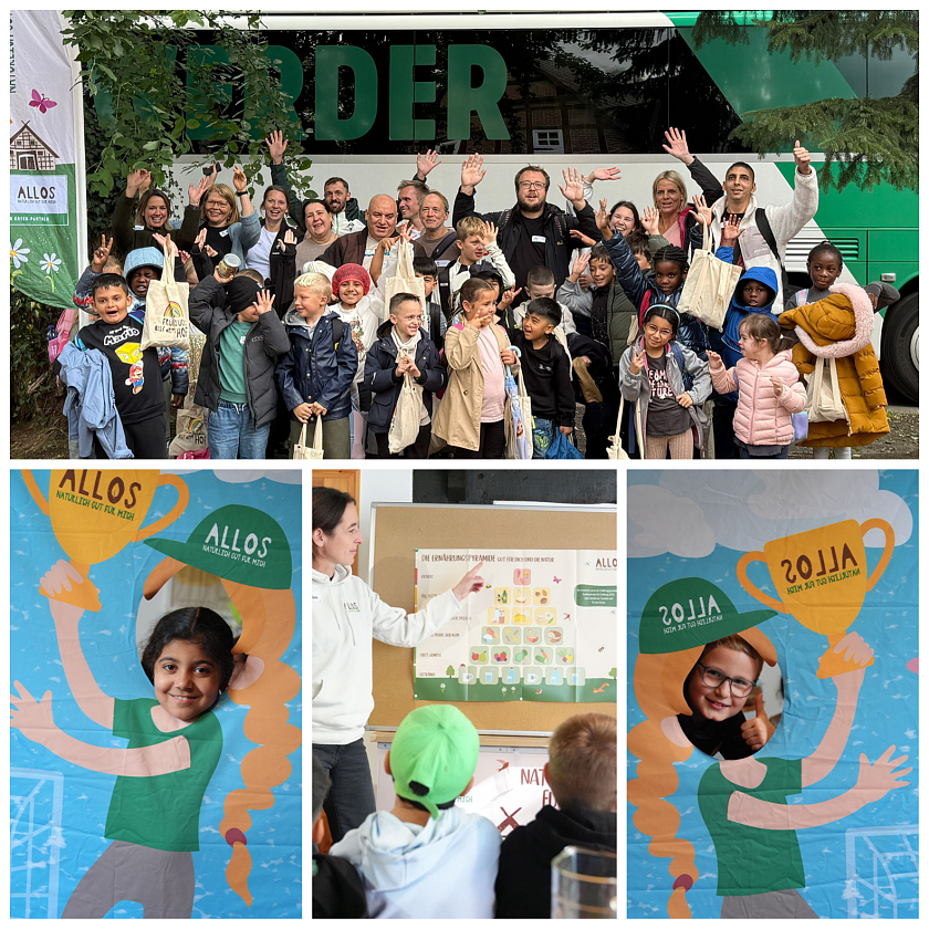 Kinder lernen beim Bauernhof, Collage 3