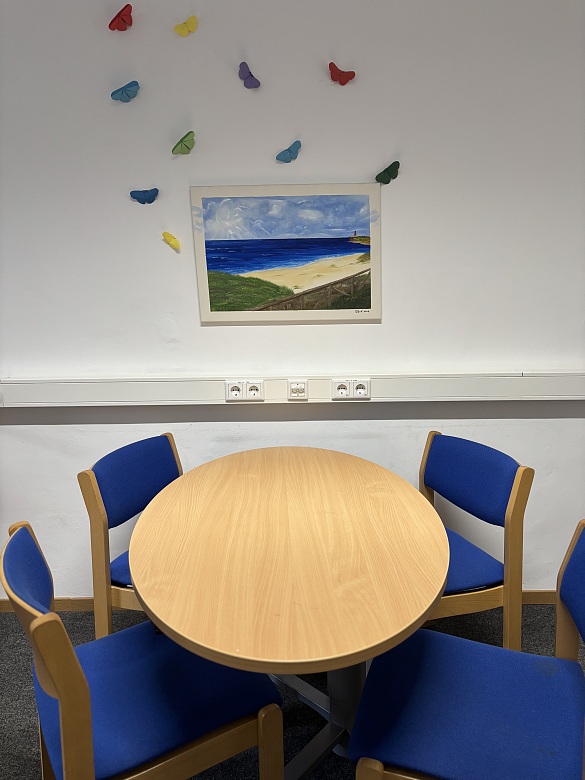 Tisch bei der Schulsozialarbeit